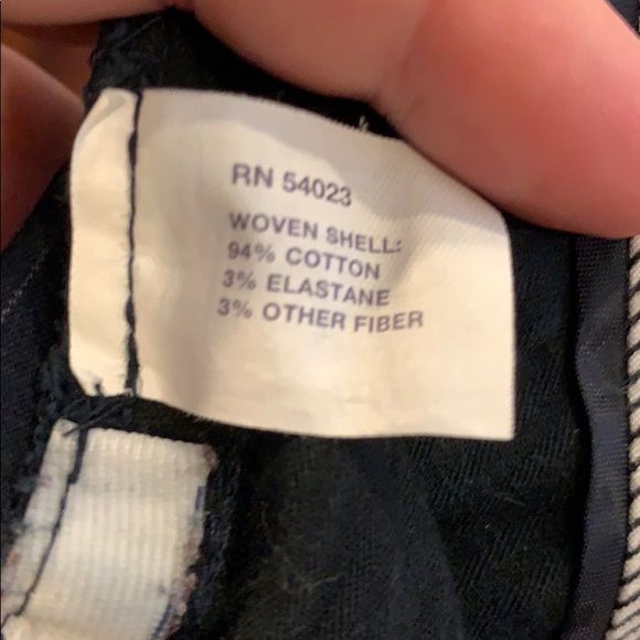 EUC Gap curvy navy pinstripe stretch ankle pant - Picture 6 of 6